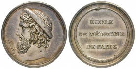 France, Jeton, 1805, 11.73 g. AG.
Avers: Tête à gauche
Revers: ECOLE DE MÉDECINE DE PARIS
Bramsen 469
PCGS MS61