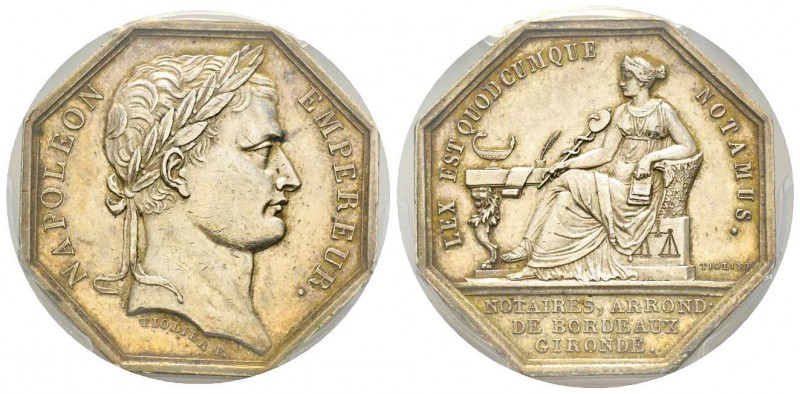 France, Jeton, ND (1806), 16.76 g. AG.
Avers: NAPOLEON EMPEREUR
Revers: LEX EST ...