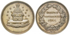 France, Jeton, 1841, 16 g. AG. Poinçon Abeille
Avers: Des abeilles autour d'une ruche
Revers: CAISSE PATERNELLE 1841 
Gailhouste 179 
PCGS AU58