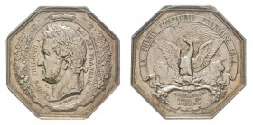 France, Jeton, 1844, 23.83 g. AG. Poinçon Proue
Avers: LOUIS PHILIPPE I ROI DES FRANCAIS . 
Revers: LE PHENIX COMPAGNIE FRANCAISE 1844.; à l'exergue :...