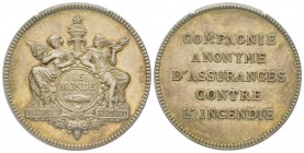 France, Jeton, 1875, 18.43 g. AG.
Avers: LE MONDE
Revers: CIE ANONYME D'ASS CONTRE L'INCENDIE
Gailhouste. 595 Abeille, PCGS AU58