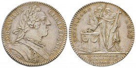 Louis XV, jeton religieux, AG 9.51 g. signé D.V. gravé 307
Feuardent 3991
presque SUP