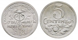 Monnaie de nécessité française, 1920, Chambre de commerce de Nice, Al 1 g.
FDC