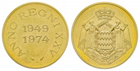 Jeton/ Médaille , 1974, Anno Regni XXV, Rainier III, Cu-ni 2.83 g.