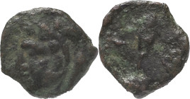 Ancient Hispania
Gades/Gadir (Cádiz), Phoenician influence on coinage made within Roman Hispania. AE Octante 1.09 g. 100-20 BC. . Anv.: Hercules head ...