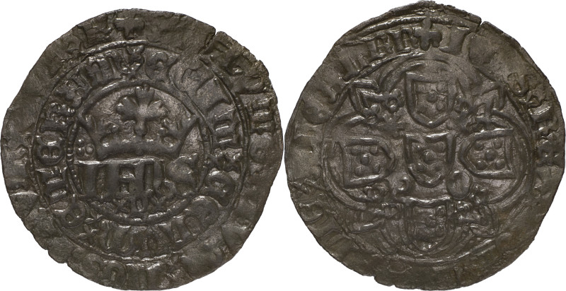 Portugal
D. João I (1385-1433)
Real de 10 soldos Porto
Inédito exemplar xPx/P-O ...