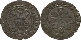 Portugal
D. João I (1385-1433)
Real de 3 libras e meia Lisboa
Coroa com elemento central tipo flor-de-lis. Existe um exemplar conhecido com esta carac...