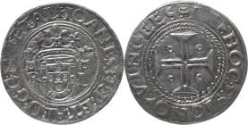 Portugal
D. João III (1521-1557)
Tostão R-L Lisboa
Legenda inédita : …ET.AL:
AG: 127.? 8.21g
MBC