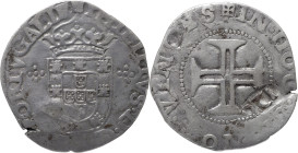 Portugal
D. João IV (1640-1656)
Carimbo de 120 réis sobre Tostão de D. Filipe I
AG: 115.11 7.24g
BC+