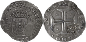 Portugal
D. Afonso VI (1656-1667)
Carimbo de 500 réis sobre cruzado D. João IV Lisboa
AG: 44.01 20.00g
MBC
