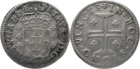 Portugal
D. Pedro Regente (1667-1683)
Tostão Lisboa
AG: 51.01 4.19g
BC