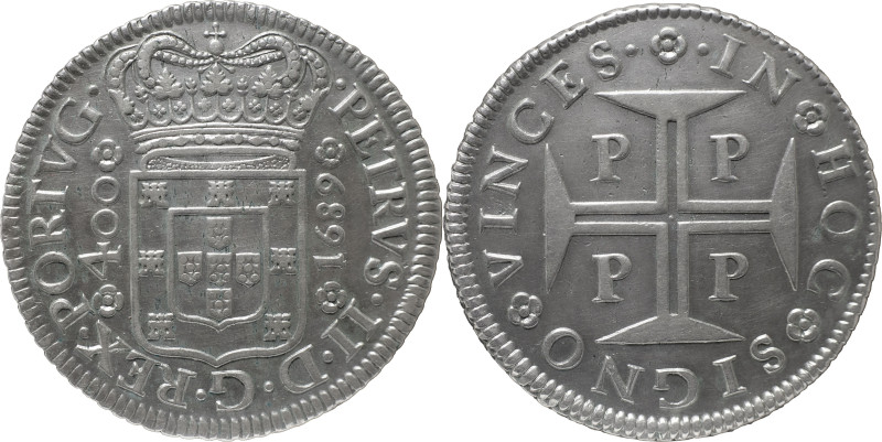 Portugal
D. Pedro II (1683-1706)
Cruzado Porto 1689
AG: 86.02 17.06g
MBC+