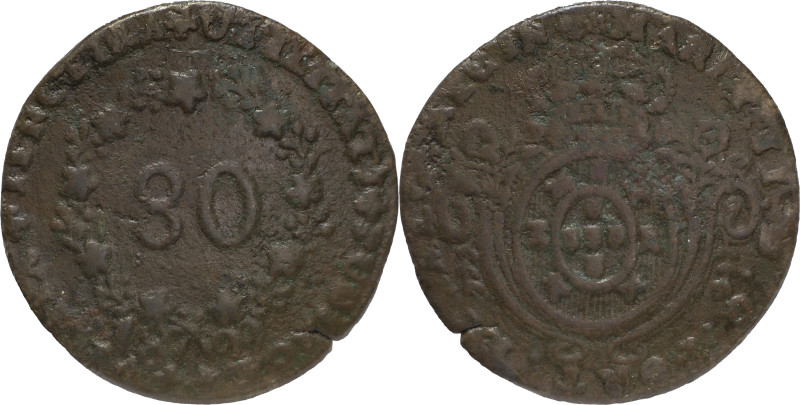 Portugal
D. Maria II (1834-1853)
Maluco Açores Angra 1829
AG: 05.03 21.14g
BC