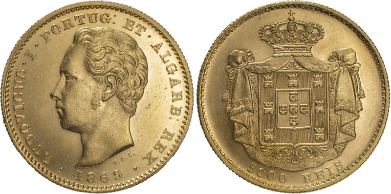 Portugal
D. Luís I (1861-1889)
5000 réis Lisboa 1869
AG: 16.03 8.82g
PROOF-L...