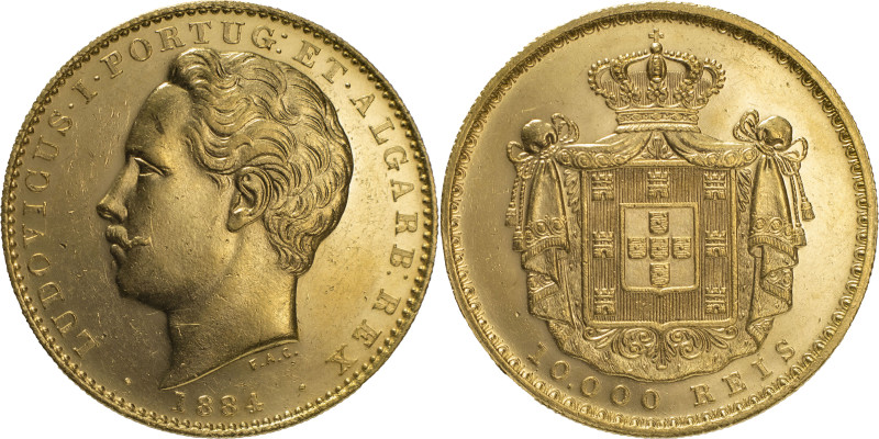 Portugal
D. Luís I (1861-1889)
10000 réis Lisboa 1884
AG: 17.10 17.77g
BELA