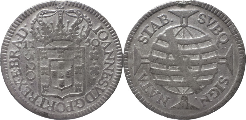 Brazil
D. João V - 320 Réis Rio de Janeiro 1750
AG: 22.06 8.98g
MBC