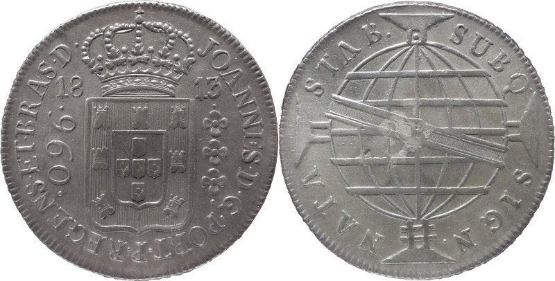 Brazil
D. João P.R. - 960 Réis Rio de Janeiro 1813
AG: 29.10 26,84g
MBC