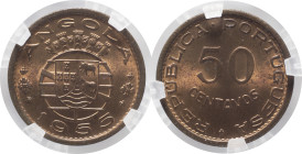 Moedas certificadas
Portugal Angola 50 centavos 1955
GENI MS 63