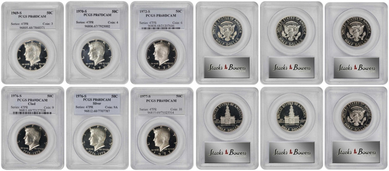 Lot of (6) Deep Cameo Proof Kennedy Half Dollars. (PCGS).

Included are: 1969-...