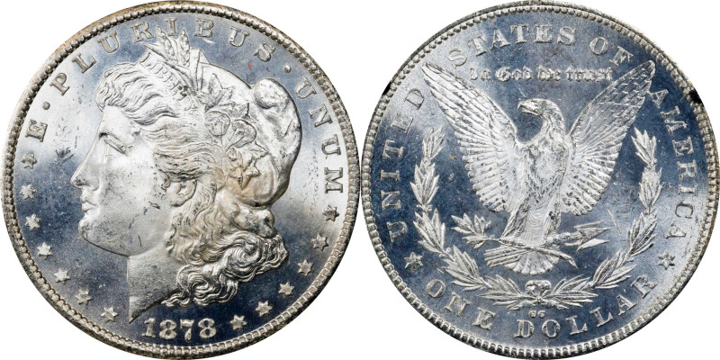 1878-CC GSA Morgan Silver Dollar. MS-64+ (NGC).

The original box and card are...