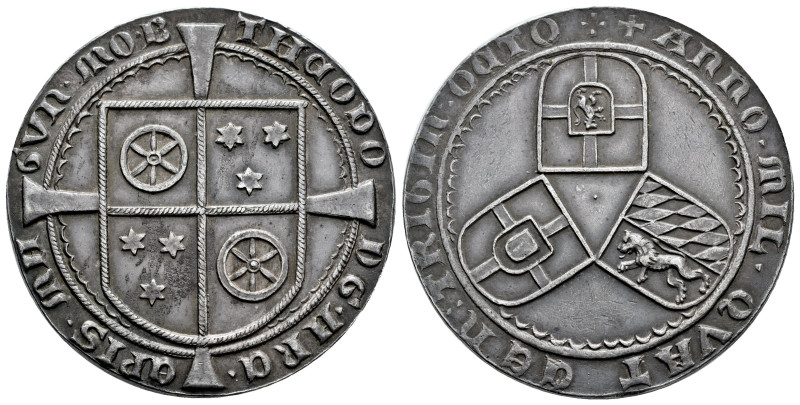 Germany. Dietrich I von Erbach, (1434-1459). Taler. "1438". Maguncia. (Cappe-635...