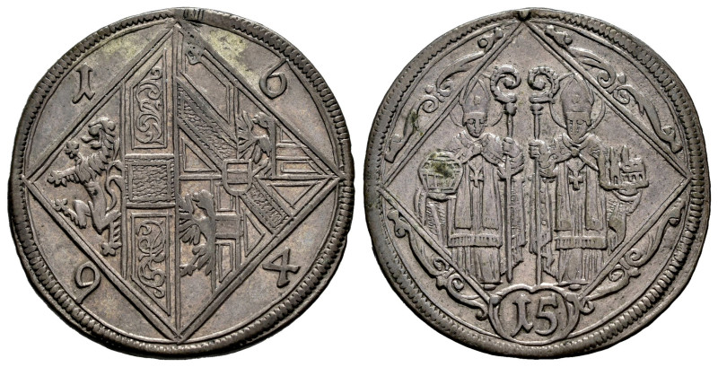 Austria. Johann Ernst Graf Thun-Hohenstein (1687-1709). 15 kreuzer. 1694. Salzbu...