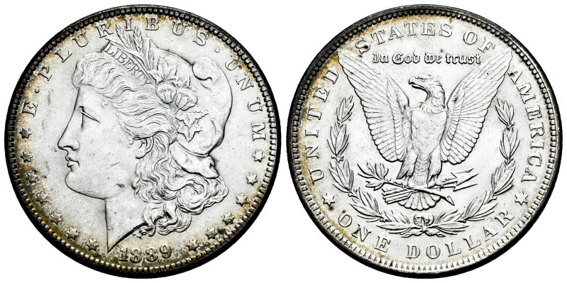 U.S. Coins. Morgan Dollars. 1 dollar. 1889. Philadelphia. (Km-110). Ag. 26,83 g....