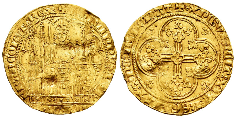 France. Philippe VI of Valois. Ecu d´or. (1328-1350). (Duplessy-249). (Ciani-282...