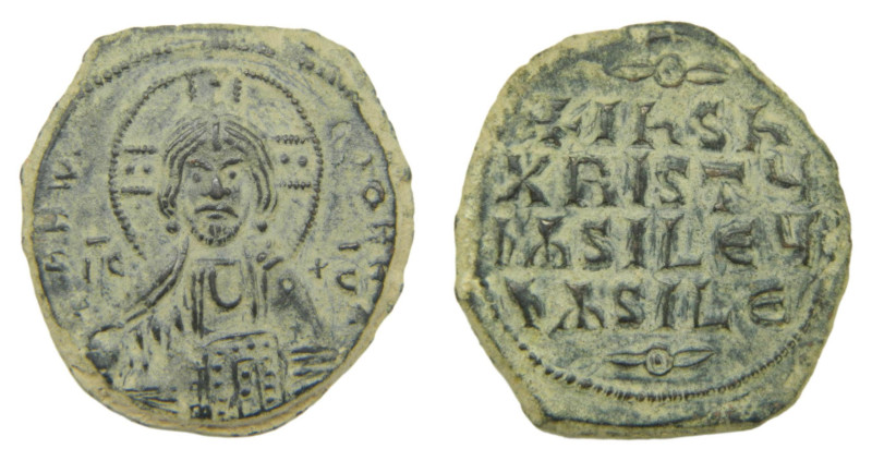 Anónimo. Época de Basilio II y Constantino VIII. Follis. 976-1065 d.C. Constanti...