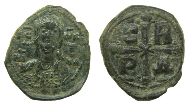 Romano IV Diógenes (1068-1071 d.C.) Constantinopla AE Follis (28 mm, 9,68 gr.)An...