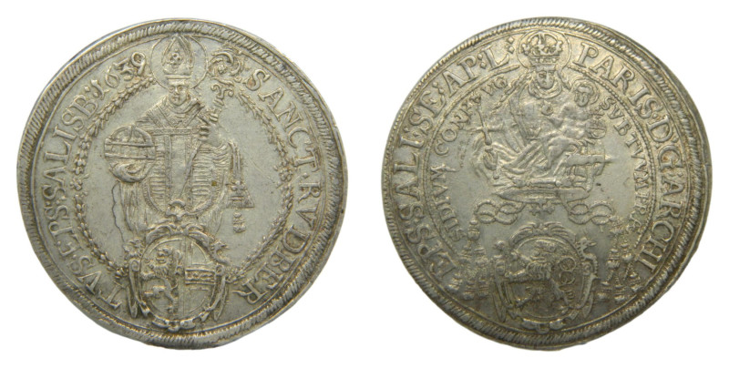 AUSTRIA - SALZBURGO. París, conde de Lodrón. 1639. Táler. Ar 28,7 gr.

Status:...