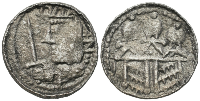 Medieval coins 
607

Bolesław II Śmiały (1058-1080). Denar królewski (1076-10...