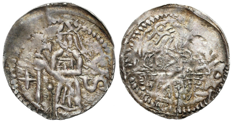 Medieval coins 
607

Bolesław I Wysoki (1163-1201). Denar, Wrocław 
AW: Bisk...