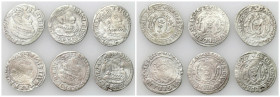 Sigismund III Vasa 
POLSKA/ POLAND/ POLEN / POLOGNE / POLSKO

Zygmunt III Waza. Grosz (Groschen) 1625-1627, Wilno / Vilnius, set 6 pieces 

Różne...