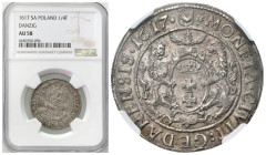 Sigismund III Vasa - Danzig orts
POLSKA/ POLAND/ POLEN / POLOGNE / POLSKO

Zygmunt III Waza Ort - 18 Grosz (Groschen) 1617, Gdansk/ Danzig NGC AU58...