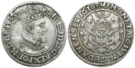 Sigismund III Vasa - Danzig orts
POLSKA/ POLAND/ POLEN / POLOGNE / POLSKO

Zygmunt III Waza. Ort - 18 Grosz (Groschen) 1618, Gdansk/ Danzig - LIŚĆ ...