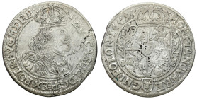 John II Casimir 
POLSKA/ POLAND/ POLEN / POLOGNE / POLSKO

Jan Kazimierz. Ort - 18 Grosz (Groschen) 1659, Poznan / Posen 

Herb Wieniawa na rewer...