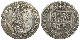 John II Casimir 
POLSKA/ POLAND/ POLEN / POLOGNE / POLSKO

Jan II Kazimierz. Ort - 18 Grosz (Groschen) 1658 TLB, Kraków / Cracow 

Wariant bez ob...