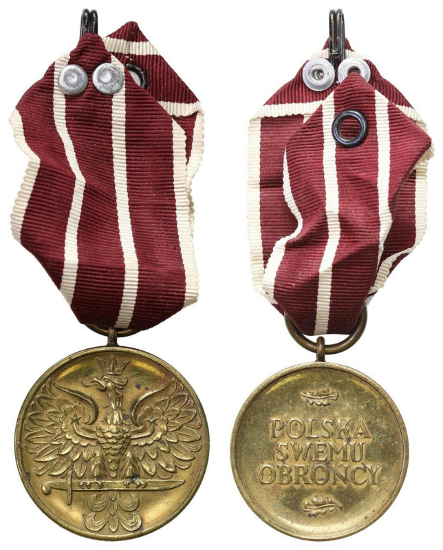 Decorations, Orders, Badges
Second Polish Republic Poland To Its Defender Medal...