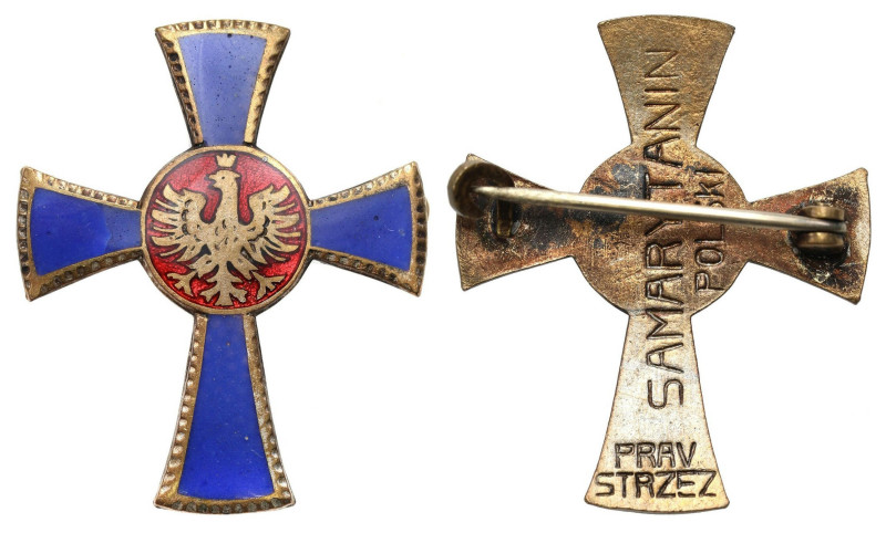 Decorations, Orders, Badges
Badge. Polish Samaritan 

Bardzo ładnie zachowany...