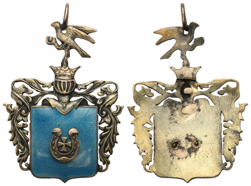 Decorations, Orders, Badges
Coat of arms 

Brak słupka mocującego, dolutowane...