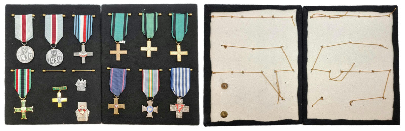 Decorations, Orders, Badges
PRL. Medals and decorations, set of 13 pieces 

C...