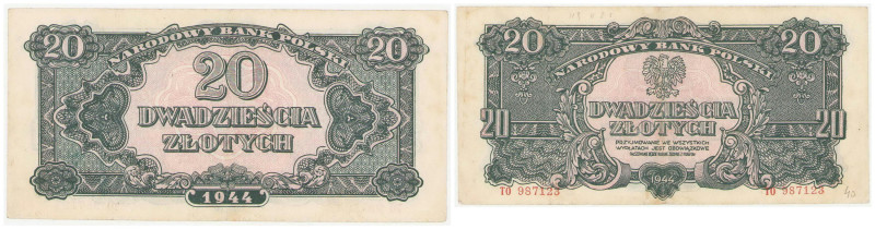 Polish banknotes 1936-1948
POLSKA / POLAND / POLEN / POLOGNE / POLSKO

20 zlo...