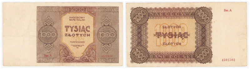 Polish banknotes 1936-1948
POLSKA / POLAND / POLEN / POLOGNE / POLSKO

1000 z...