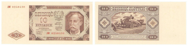 Polish banknotes 1936-1948
POLSKA / POLAND / POLEN / POLOGNE / POLSKO

10 zlo...