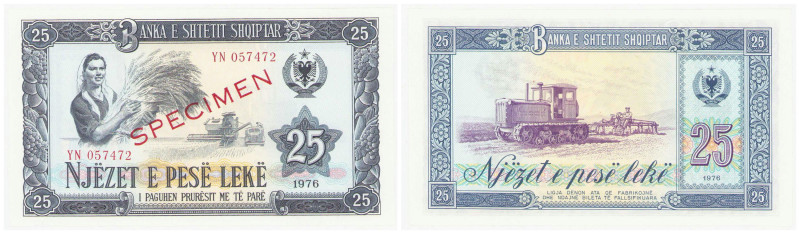 World banknotes and sets
PATTERN / SPECIMEN. Albania. 25 leke 1976 BEAUTIFUL 
...