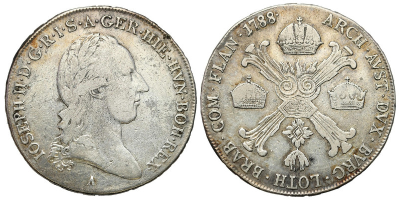 Austria
Austria, Niederlande. Joseph II (1780-1790). 1/2 Thaler (Half Taler) 17...