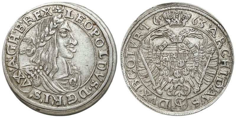 Austria
Austria, Leopold I (16571705). 15 kreutsars 1663 CA, Vienna 

Patyna,...