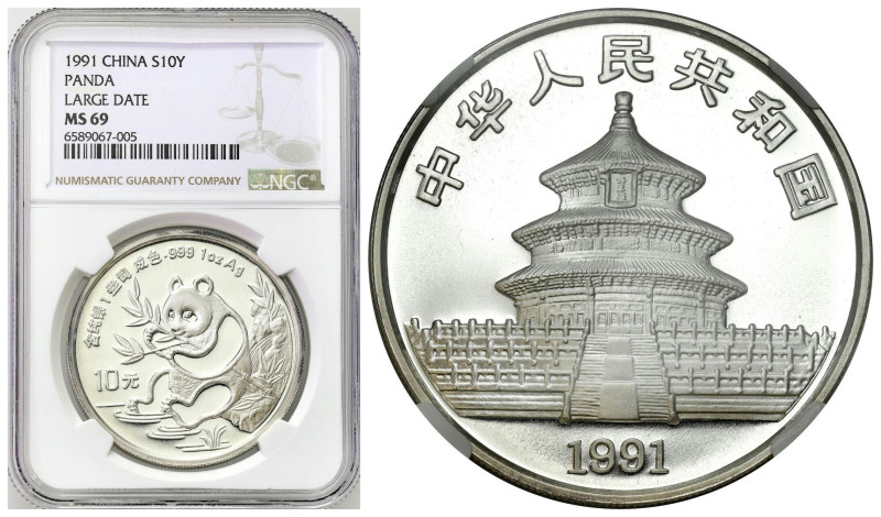 China
China. 10 yuan 1995 Panda NGC MS69 (2 MAX) 

Piękny, menniczy egzemplar...