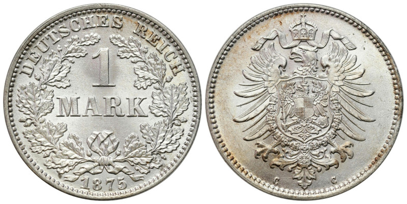 Germany - a large collection of German coins
Germany, Prussia. 1 mark 1875 C, F...